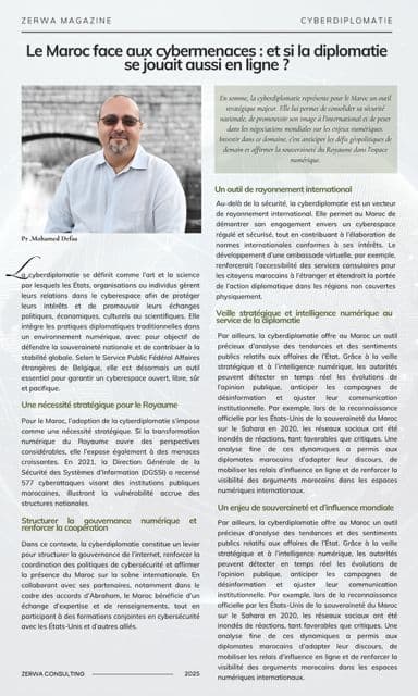 Cyberdiplomacy: Morocco Facing Cyber Threats - When Diplomacy Plays Out Online